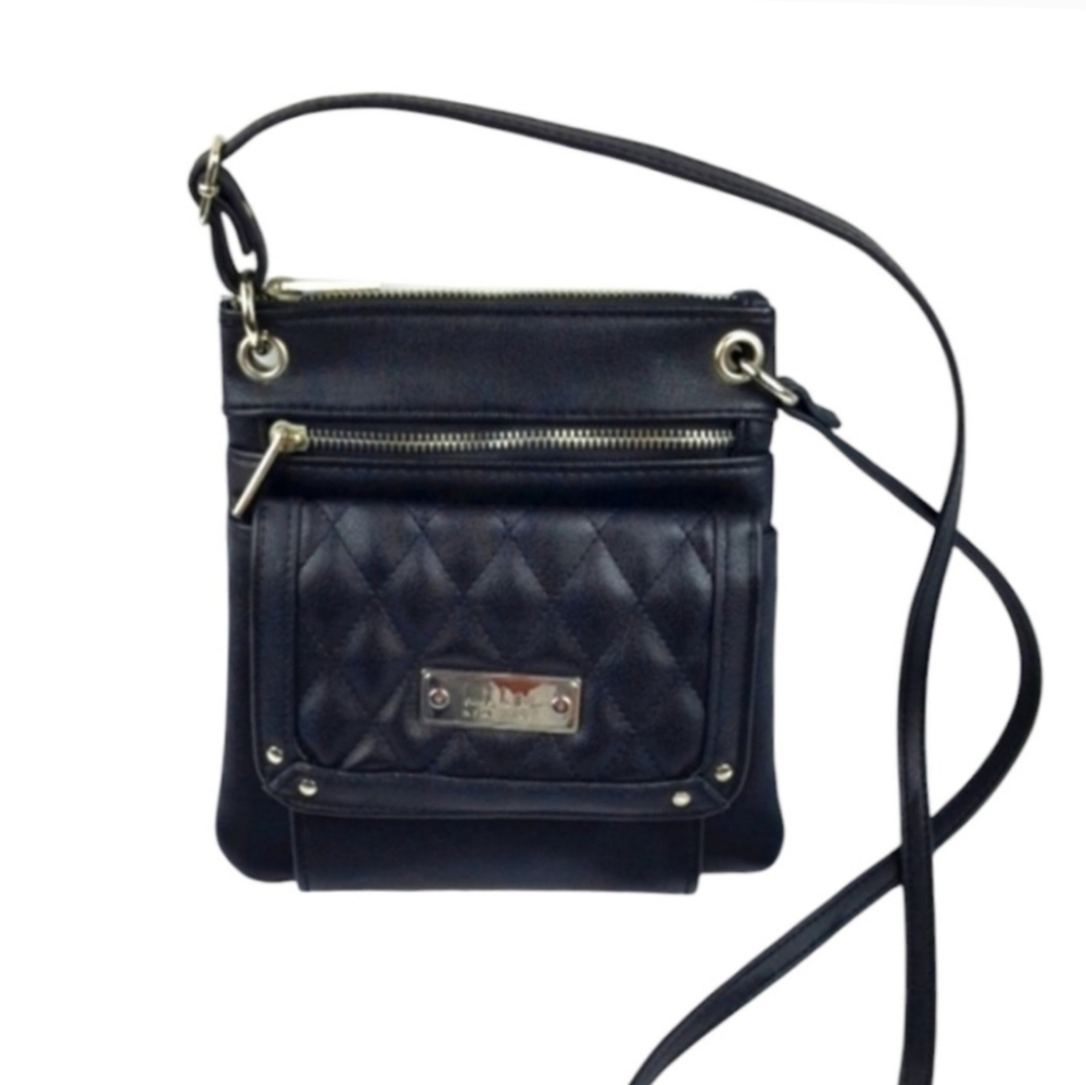 Nicole Miller New York Quilted Crossbody Purse Handbag